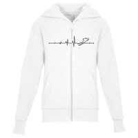 Heartbeat For Scuba Diving Youth Zipper Hoodie | Artistshot