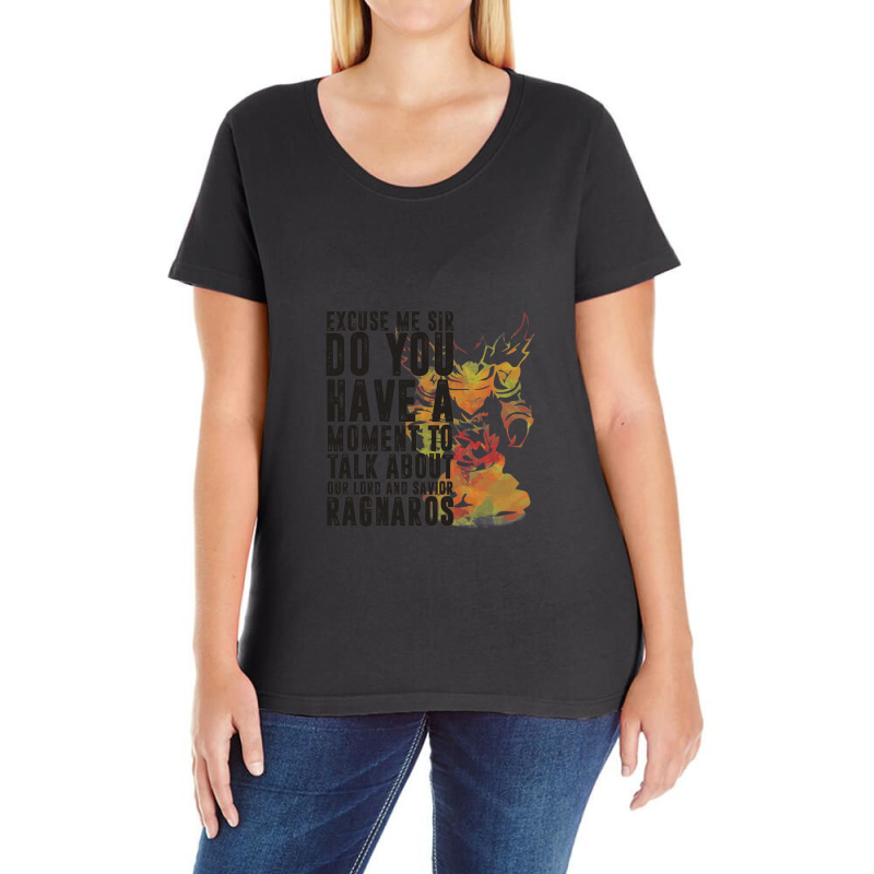 Ragnaros-game Wordart Ladies Curvy T-Shirt by ConnieKunkle | Artistshot