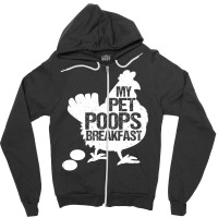 Chicken Cock Cute Toddler Chicken Butt My Pet Poops Breakfast Chicken Zipper Hoodie | Artistshot