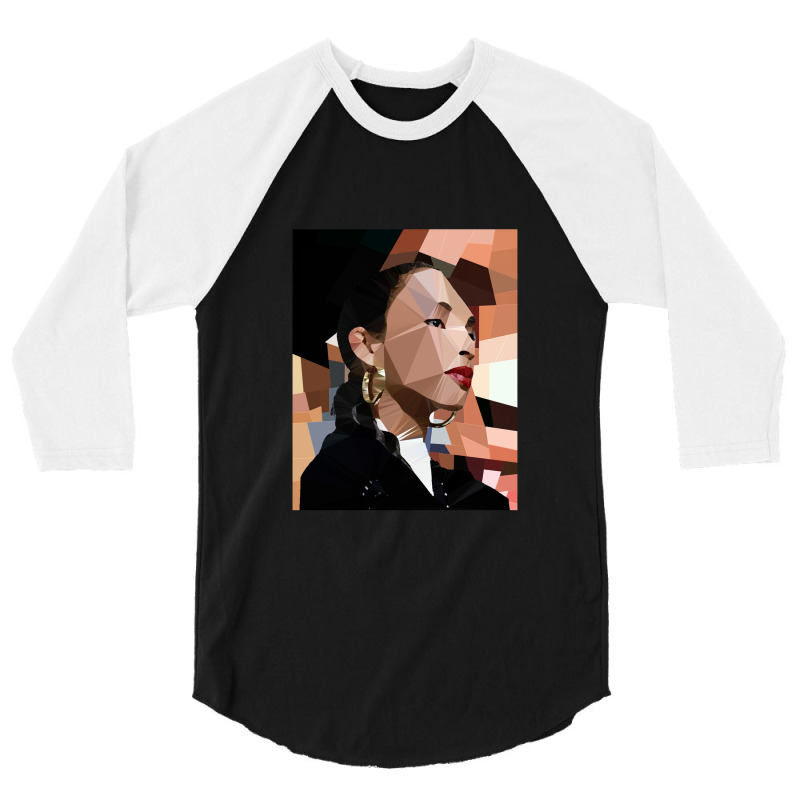 Smooth Operator   Low Poly Portrait 3/4 Sleeve Shirt | Artistshot