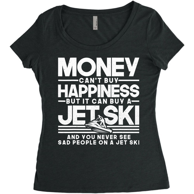 Jetski Happiness Water Sports Design Women's Triblend Scoop T-shirt by cm-arts | Artistshot