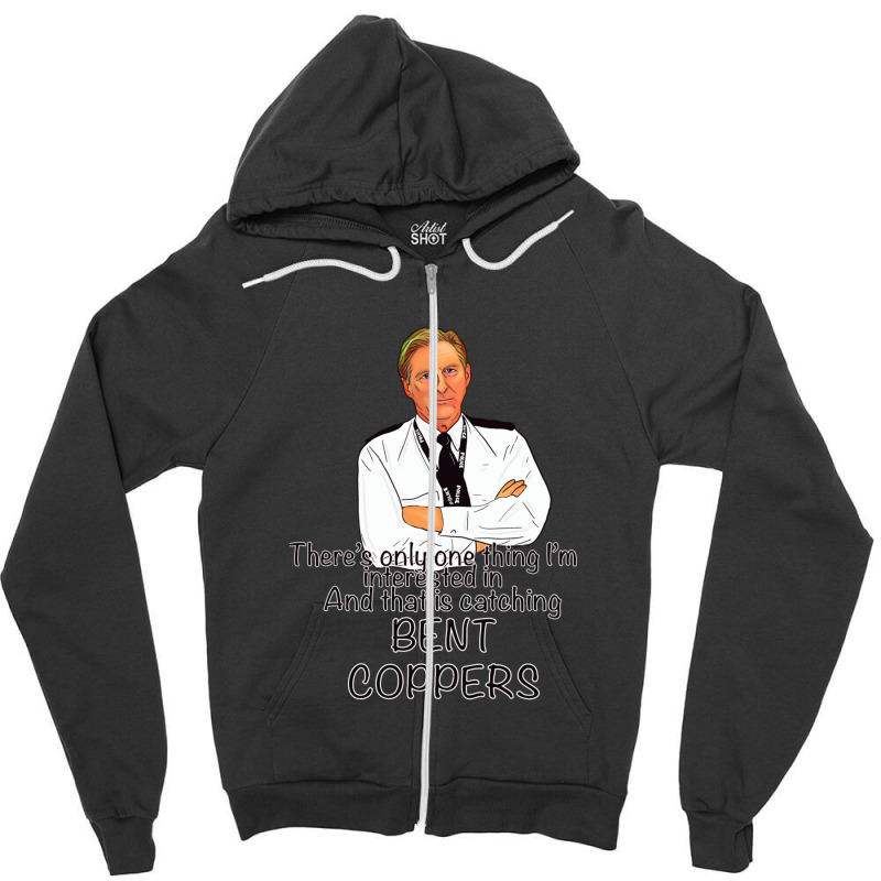 Line Of Duty - Bent Coppers Zipper Hoodie | Artistshot