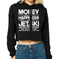 Jetski Happiness Water Sports Design Cropped Hoodie | Artistshot