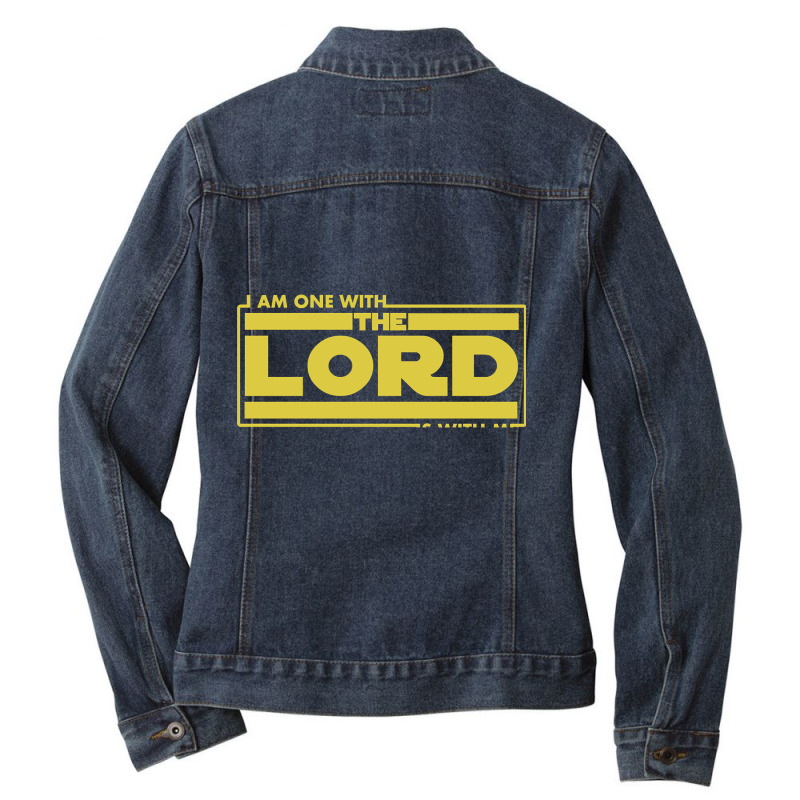 I Am One With The Lord The Lord Is With Me Christian Ladies Denim Jacket by Kanmopsuk45 | Artistshot