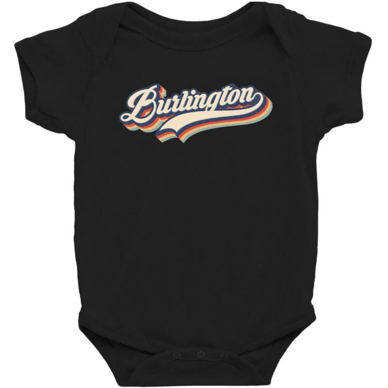 I Love Burlington City Usa Retro Vintage Baby Bodysuit | Artistshot