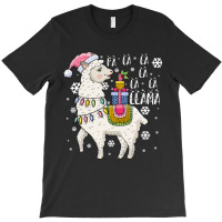 Fa La La Llama Funny Santa Llama Christmas For Family Long Sleeve T Sh T-shirt | Artistshot