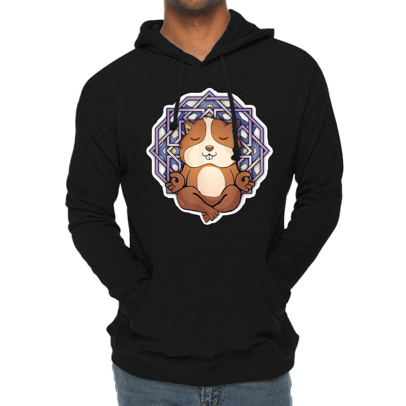 Guinea Pig Meditating Women Meditation Relaxation Yoga Lightweight Hoodie by ROGERWILLIAMWARD | Artistshot