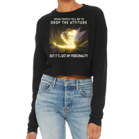 Peter Pan Tinker Bell Its Just My Personality Meme Cropped Sweater | Artistshot