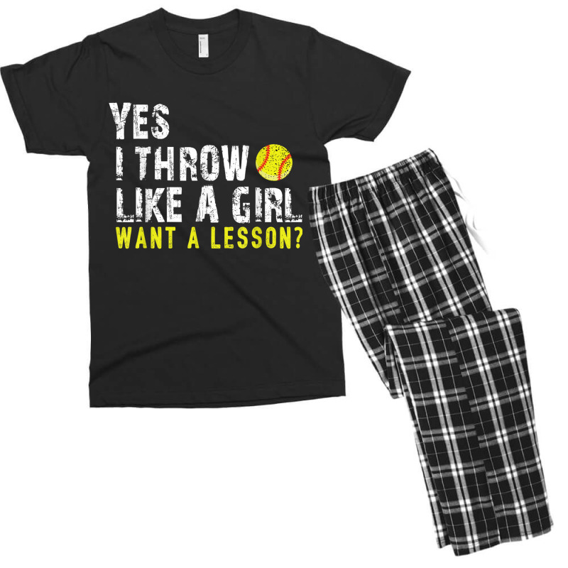 Softball Shirts For Girls, Softball Tshirts For Women Tshirt Men's T-shirt Pajama Set | Artistshot