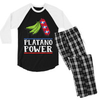 Dominican Republic  Dominican Platano Power Men's 3/4 Sleeve Pajama Set | Artistshot