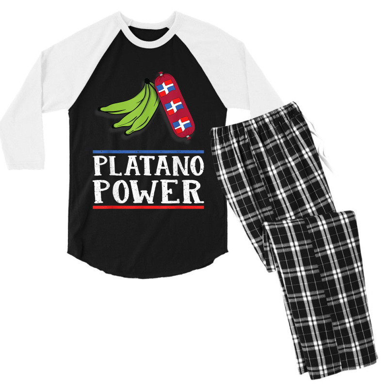 Dominican Republic  Dominican Platano Power Men's 3/4 Sleeve Pajama Set | Artistshot