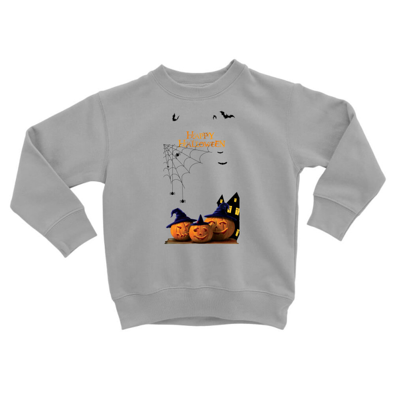 Halloween Poster Paper Jack O Lantern Halloween Pictures 22f4dd51a86e4 Toddler Sweatshirt | Artistshot