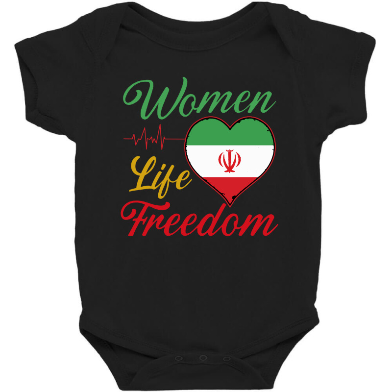 Free Iran Women Life Freedom Cute Iranian Flag Women Of Iran Baby Bodysuit by CRV | Artistshot