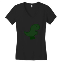 Eating Dinosaur Cartoon Animals Causes Pandemics T-shirts Collection W Women's V-neck T-shirt | Artistshot