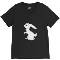 Eating Rabbit Cartoon Animals Causes Pandemics T-shirts Collection Wit V-neck Tee | Artistshot