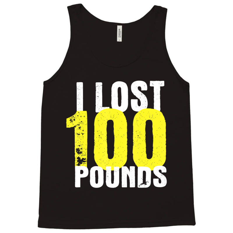 I Lost 100 Pounds Proud Weightloss Announcement Losing Tank Top by cm-arts | Artistshot