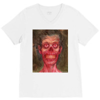 Grin V-neck Tee | Artistshot