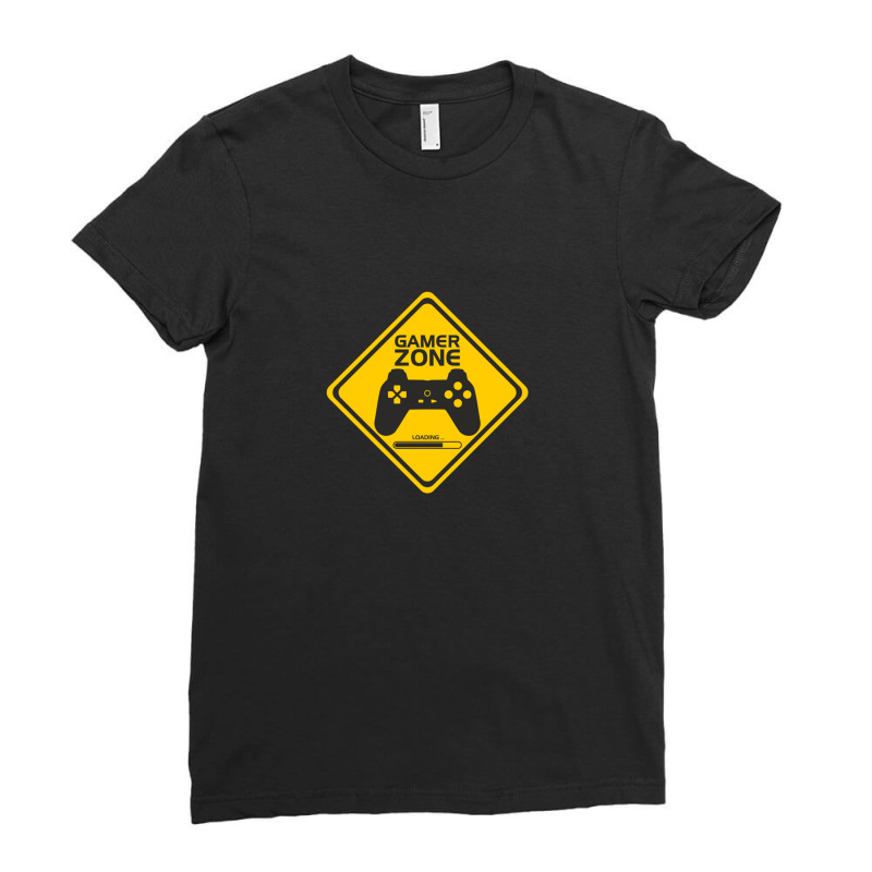 Gamer Zone Traffic Signal Ladies Fitted T-Shirt by DustinNewman | Artistshot