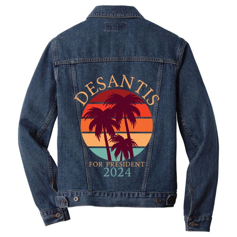 Ron Desantis For President 2024 Conservative Men Denim Jacket | Artistshot