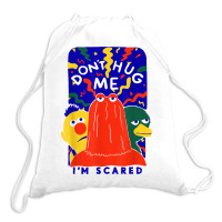 Don't Hug Me I'm Scareds Funny Saying Sarcasm T Shirt Drawstring Bags | Artistshot