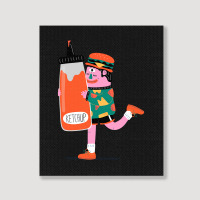 Giant Ketchup Portrait Canvas Print | Artistshot