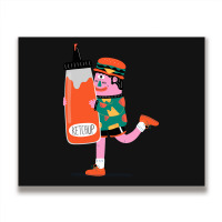 Giant Ketchup Metal Print Horizontal | Artistshot