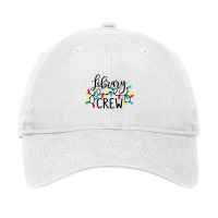 Christmas Lights Library Crew Family Christmas Holiday Xmas Premium T Adjustable Cap | Artistshot