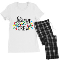 Christmas Lights Library Crew Family Christmas Holiday Xmas Premium T Women's Pajamas Set | Artistshot