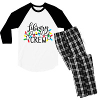 Christmas Lights Library Crew Family Christmas Holiday Xmas Premium T Men's 3/4 Sleeve Pajama Set | Artistshot