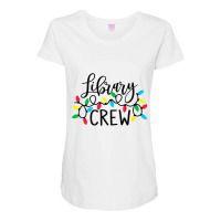 Christmas Lights Library Crew Family Christmas Holiday Xmas Premium T Maternity Scoop Neck T-shirt | Artistshot