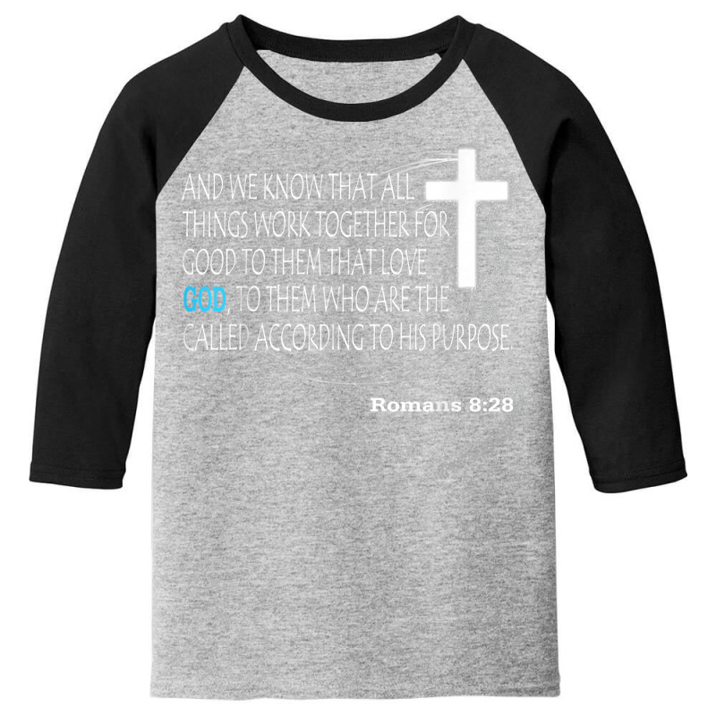 Romans 828 T Shirt Youth 3/4 Sleeve by cm-arts | Artistshot