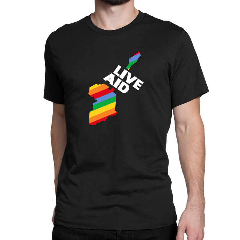 Live Aid Rainbow Classic T-shirt by cm-arts | Artistshot