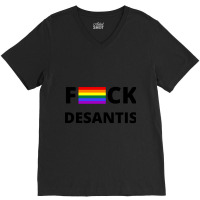 Anti Ron Desantis V-neck Tee | Artistshot