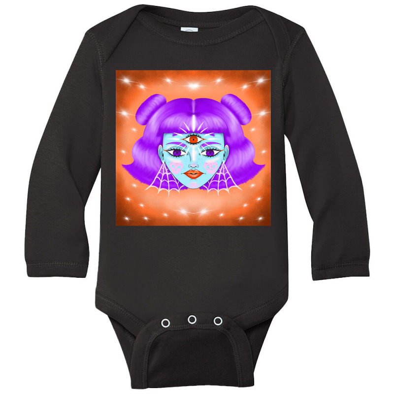 Third Eye Cosmic Long Sleeve Baby Bodysuit | Artistshot