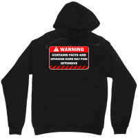 Warning Contains Facts May Find Offensive Humor T Shirt Unisex Hoodie | Artistshot