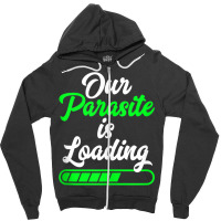 Funny Pregnancy Announcement Our Parasite Is Loading Tank Top Zipper Hoodie | Artistshot