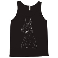 Doberman Line Art Minimal Doberman Tank Top | Artistshot