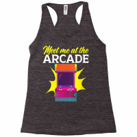 Womens Meet Me At The Arcade Gaming Video Game Player Gamer V Neck T S Racerback Tank | Artistshot