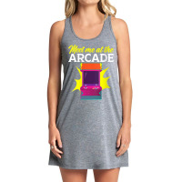 Womens Meet Me At The Arcade Gaming Video Game Player Gamer V Neck T S Tank Dress | Artistshot