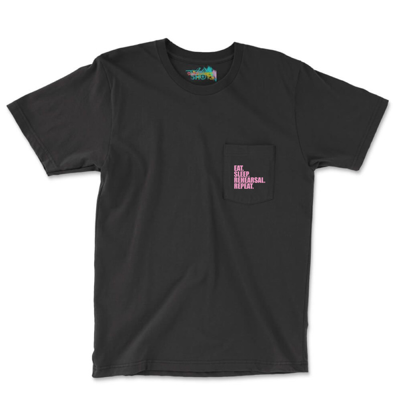 Soft Pink Rehearsal Life Pocket T-shirt | Artistshot