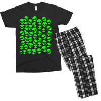 Tiny Green Alien Men's T-shirt Pajama Set | Artistshot