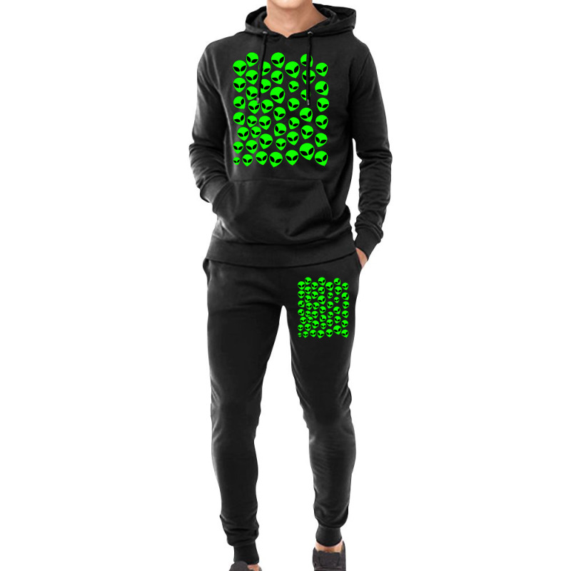 Tiny Green Alien Hoodie & Jogger Set | Artistshot