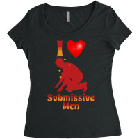 I Love Submissive Men Women's Triblend Scoop T-shirt | Artistshot