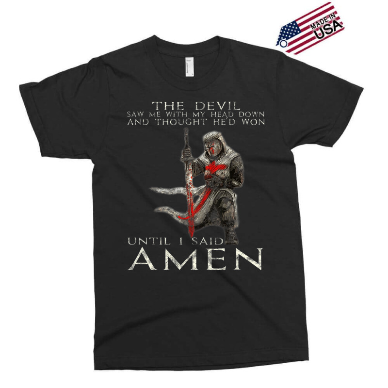 The Crusader The Devil Saw Me Knight Templar Exclusive T-shirt | Artistshot