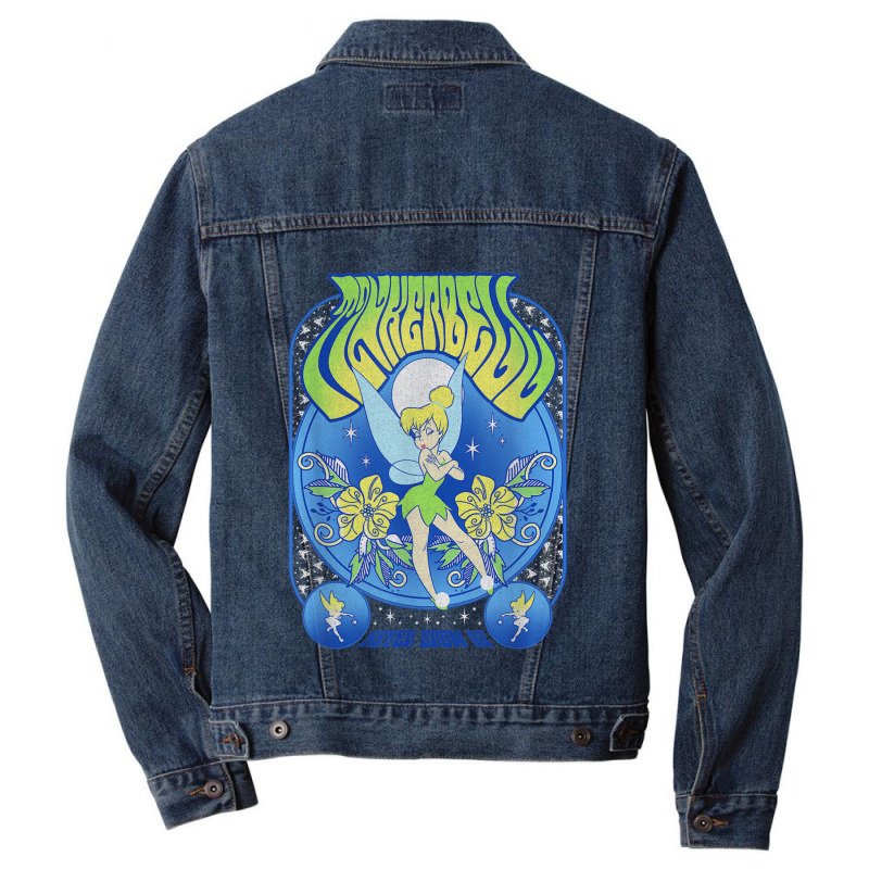 Peter Pan Tinker Bell Seventies Retro Poster Men Denim Jacket by MabellaPlaxco | Artistshot