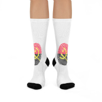 Angolan Flag Angola Fingerprint T Shirt Crew Socks | Artistshot