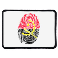 Angolan Flag Angola Fingerprint T Shirt Rectangle Patch | Artistshot