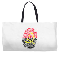 Angolan Flag Angola Fingerprint T Shirt Weekender Totes | Artistshot