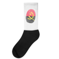 Angolan Flag Angola Fingerprint T Shirt Socks | Artistshot