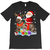 Sea Lion Xmas Matching Funny Santa Riding Sea Lion Christmas T Shirt T-shirt | Artistshot